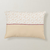 Meryam Monogram Herz Muster in Peach & Burgundy Dekokissen (Rückseite)