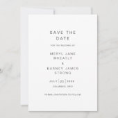 Meryl Elegant Modern Wedding Save The Date (Vorderseite)
