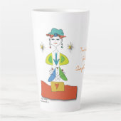 "Meryl" - Tuning in Yoga Latte Tasse (Vorderseite)