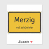 Merzig Aufkleber Sticker Autoaufkleber (Blatt)