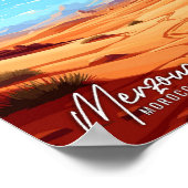 Merzouga Marokko Kunstgeschichte Poster (Ecke)
