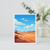 Merzouga Marokko Kunstgeschichte Postkarte (Stehend Vorderseite)