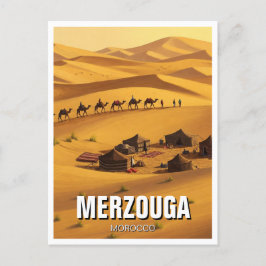 Merzouga Marokko Reisen Postkarte