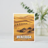 Merzouga Marokko Reisen Postkarte (Stehend Vorderseite)