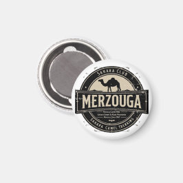 Merzouga Sahara Camel Ride Vintage Badge | Retro M Magnet