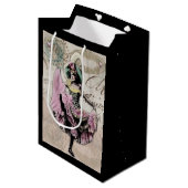 Mes Amis Cancan-Tänzer 3 Mittlere Geschenktüte (Vorderseite Schrägansicht)