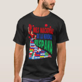 Mes Nacional De La Herencia Hispana Flaggen Tanz T-Shirt (Vorderseite)