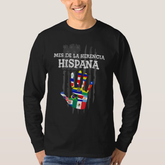 Mes Nacional De La Herencia Hispana Hispanic Herit T-Shirt (Vorderseite)