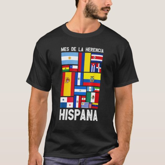 Mes Nacional De La Herencia Hispana Hispanic Herit T-Shirt (Vorderseite)