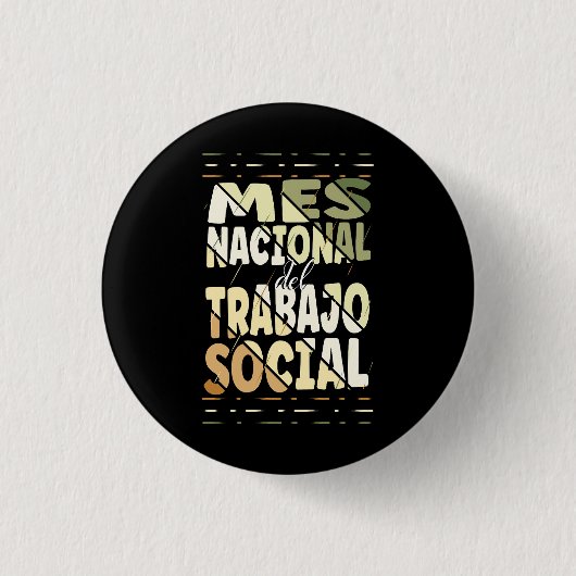 Mes Nacional del Trabajo Social Button (Vorderseite)