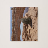Mesa Arch and Tumbleweed in Canyonlands Puzzle (Vertikal)