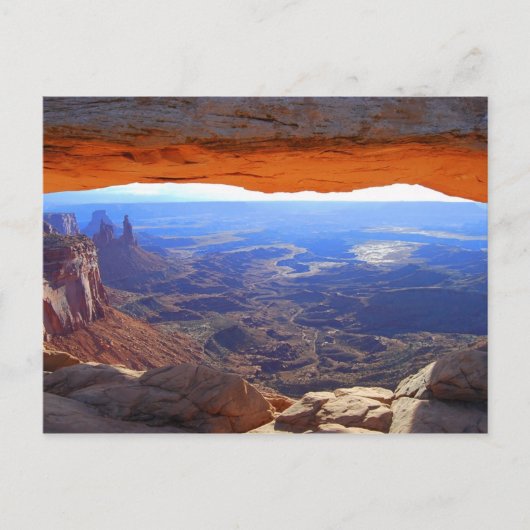 Mesa Arch bei Sonnenaufgang Postkarte (Vorderseite)
