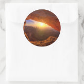 Mesa Arch, Canyonlands National Park Runder Aufkleber (Tasche)