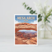 Mesa Arch Moab Utah Postkarte (Stehend Vorderseite)