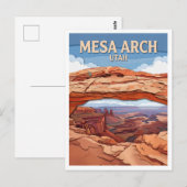 Mesa Arch Moab Utah Postkarte (Vorne/Hinten)