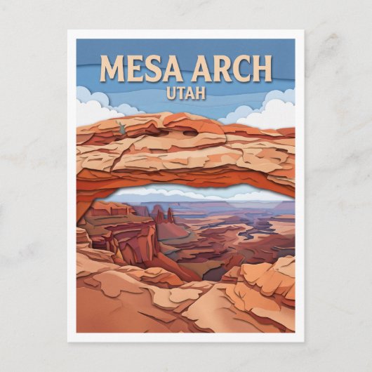 Mesa Arch Moab Utah Postkarte (Vorderseite)