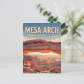 Mesa Arch Moab Utah Postkarte (Stehend Vorderseite)