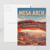 Mesa Arch Moab Utah Postkarte (Vorne/Hinten)