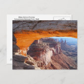 Mesa Arch Sunrise Postcard Postkarte (Vorne/Hinten)