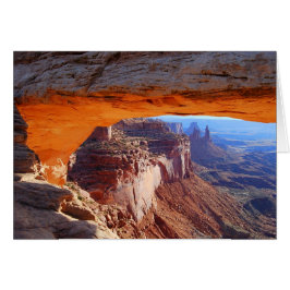 Mesa Arch Sunrise Utah Card