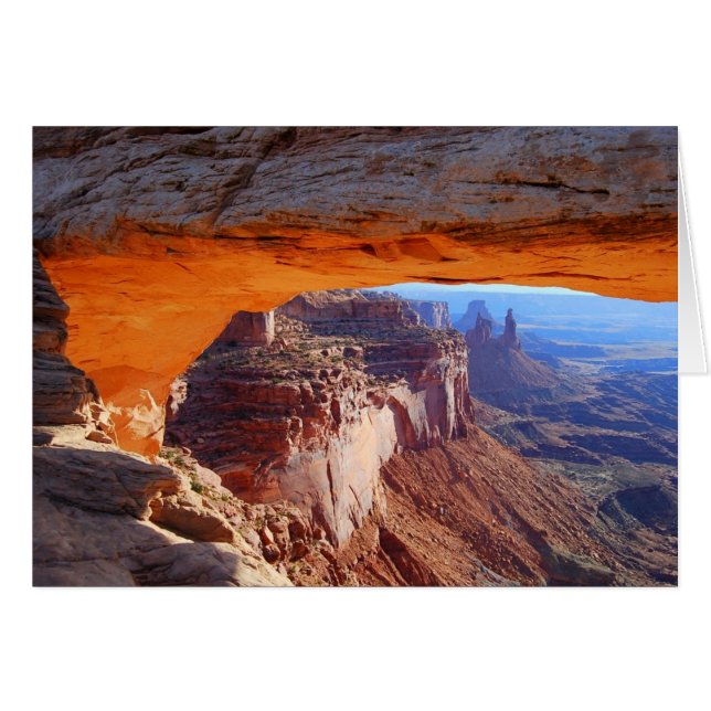 Mesa Arch Sunrise Utah Card (Vorderseite (Horizontal))