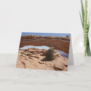 Mesa Arch und Tumbleweed im Canyonlands Karte