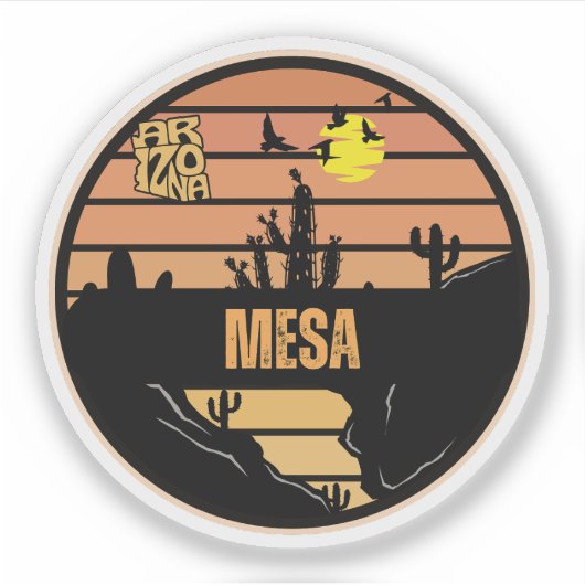 Mesa, Arizona Aufkleber (Vorderseite)