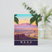 Mesa, Arizona, Aussicht aus der Luft auf die Stadt Postkarte (Stehend Vorderseite)