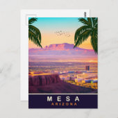Mesa, Arizona, Aussicht aus der Luft auf die Stadt Postkarte (Vorne/Hinten)