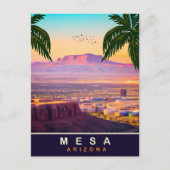Mesa, Arizona, Aussicht aus der Luft auf die Stadt Postkarte (Vorderseite)