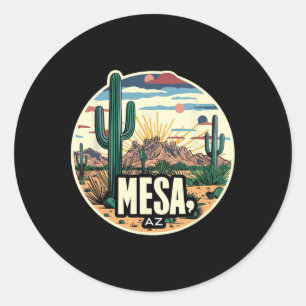 Mesa Arizona Az Kaktus Wüsten Urlaub Wanderung Abe Runder Aufkleber