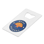 Mesa Arizona Geldbeutel Flaschenöffner (Vorderseite Schrägansicht)