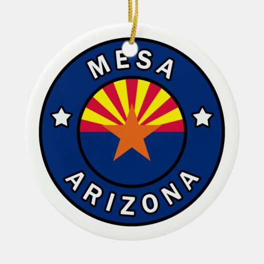Mesa Arizona Keramik Ornament (Vorne)