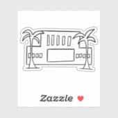 Mesa Arizona LDS Tempel Kontur mormon Aufkleber (Blatt)