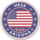 Mesa Arizona, Mesa Aufkleber (Vorderseite)