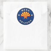 Mesa Arizona Ovaler Aufkleber (Tasche)