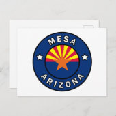 Mesa Arizona Postkarte (Vorne/Hinten)