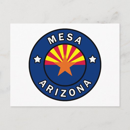Mesa Arizona Postkarte (Vorderseite)