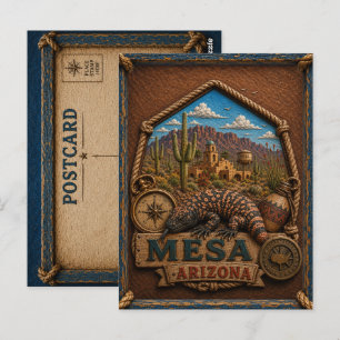 Mesa Arizona Postkarte Vintage Reise