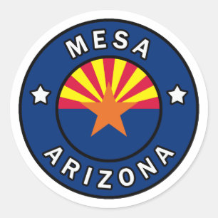 Mesa Arizona Runder Aufkleber