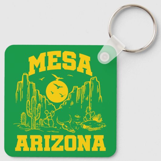 Mesa, Arizona Schlüsselanhänger (Rückseite)