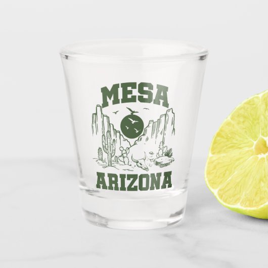 Mesa, Arizona Schnapsglas (Vorderseite)