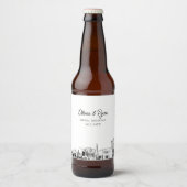 Mesa Arizona Skyline Personalisiertes Bier-Label Bierflaschenetikett (Vorderseite)