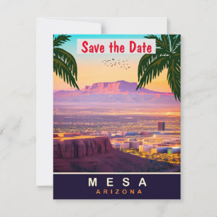 Mesa, Arizona, Travel Postcard, Save The Date