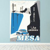 Mesa Arizona Vintages Reiseplakat Leinwanddruck (Insitu (Holzboden))
