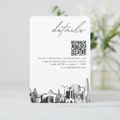 Mesa Arizona Wedding Details QR Code Klein Begleitkarte (Stehend Vorderseite)