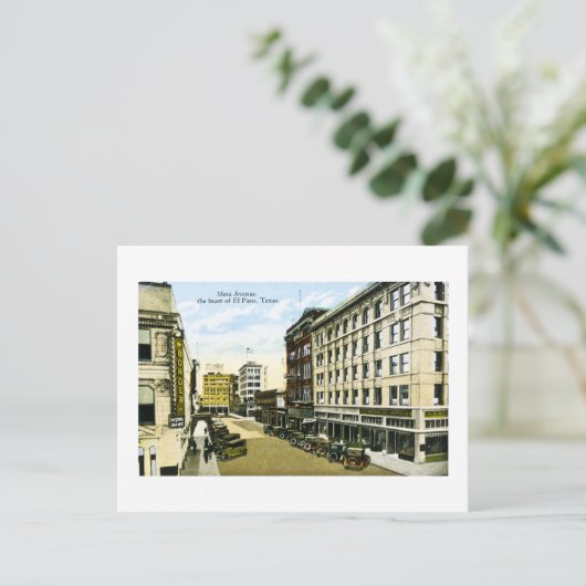Mesa Avenue, El Paso, Texas Postkarte (Stehend Vorderseite)