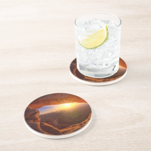 MESA-Bogen, Canyonlands Nationalpark Sandstein Untersetzer (Seite)