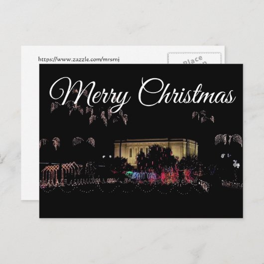 Mesa, der Tempel von Arizona.Frohe Weihnachten (Vorne/Hinten)