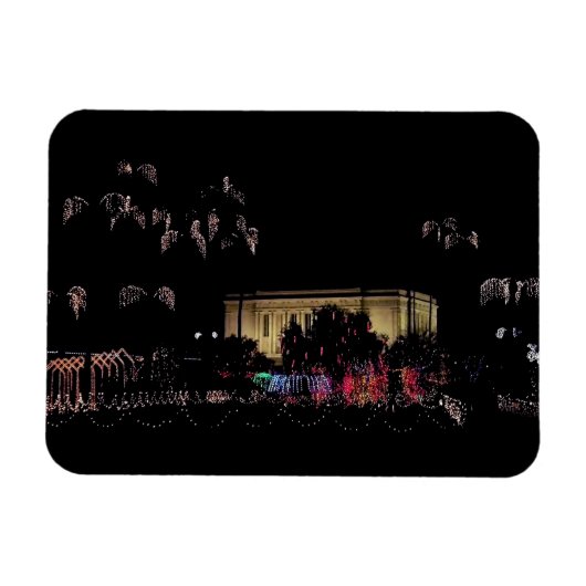 Mesa, der Tempel von Arizona leuchtet. Magnet (Horizontal)
